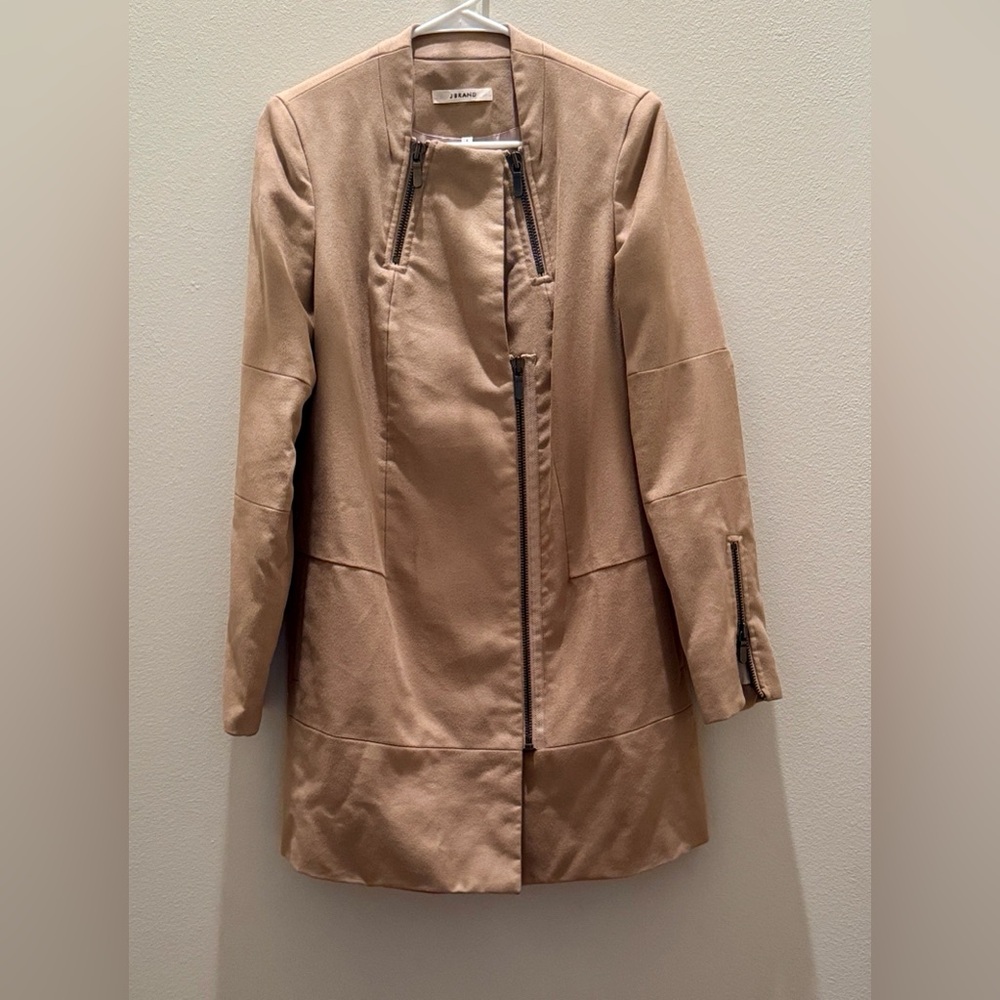 J Brand Tan Trench Coat